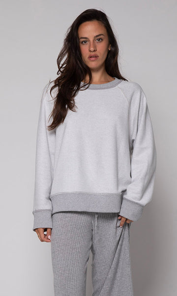 Organic Ranglan Grey Sweater